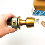 Yale Entry Door Knob Lockset BR5237 Brandywine 207N US10 Satin Bronze New NOS 6