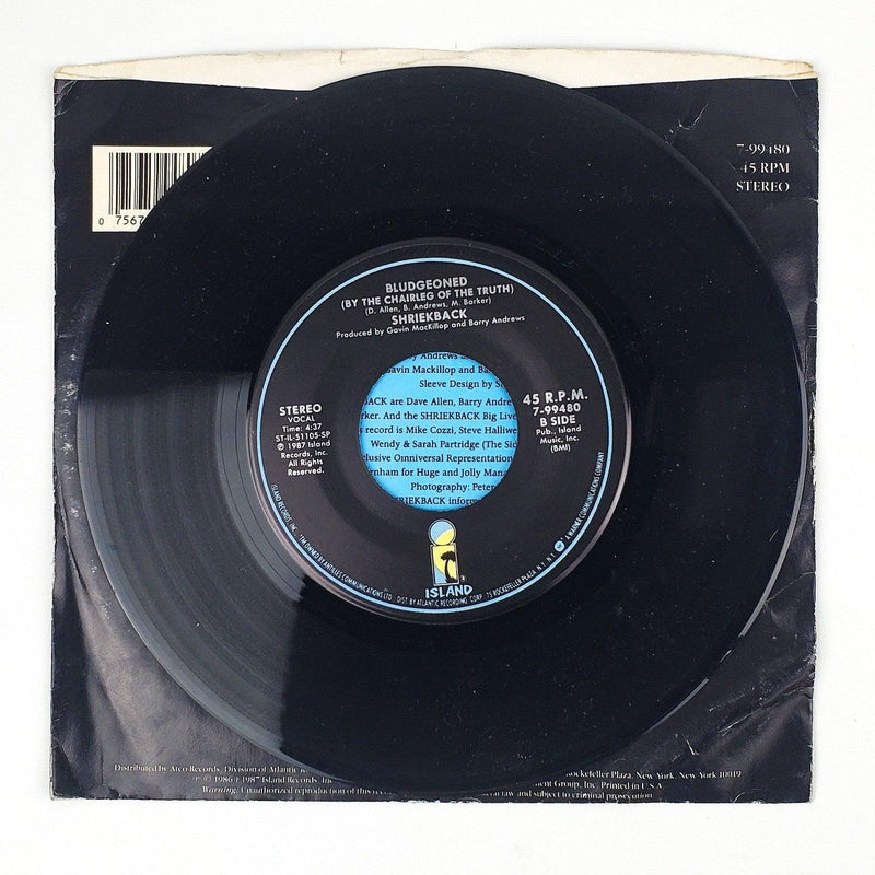 Shriekback Gunning For the Buddha Record 45 RPM Single Island Records 1986 4