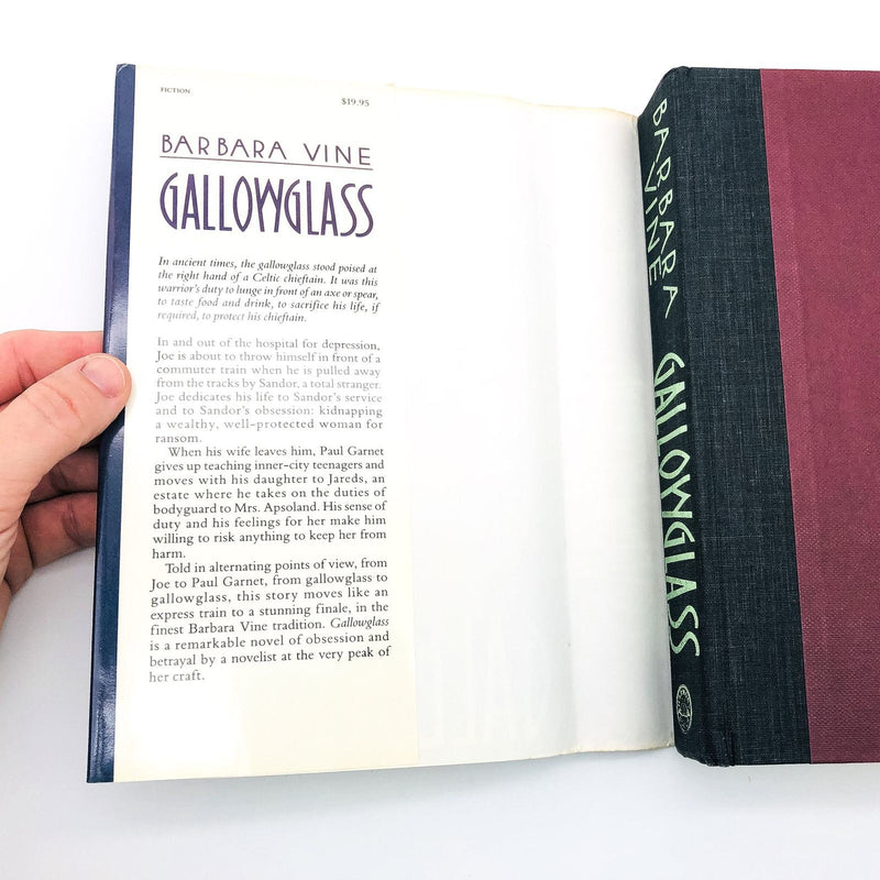 Gallowglass Hardcover Barbara Vine 1990 Novelist Betrayal Obsession Murder 1st E 6