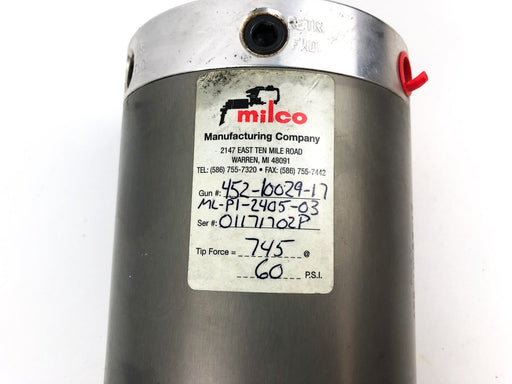 Milco Modular Actuator Assembly ML-P1-2405-03 Pneumatic 452-10029-17 2