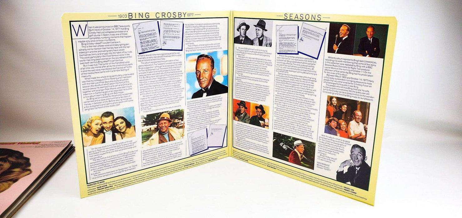 Bing Crosby & Pete Moore Orchestra Seasons 33 RPM LP Record Polydor 1977 5