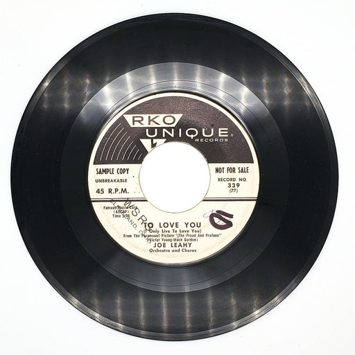Joe Leahy Orchestra And Chorus To Love You 45 RPM Single Record RKO Promo 339 1