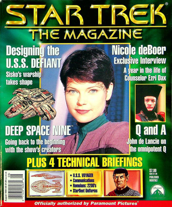 Star Trek The Magazine August 1999 No 4 Designing The U.S.S. Defiant 1