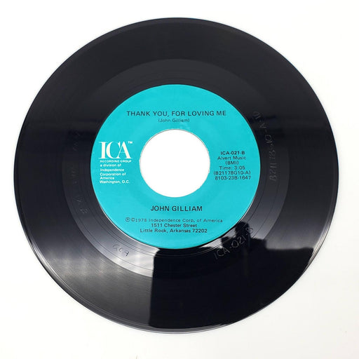 Johnny Gilliam Love Will Make It Alright 45 RPM Single Record 1978 ICA-021 2