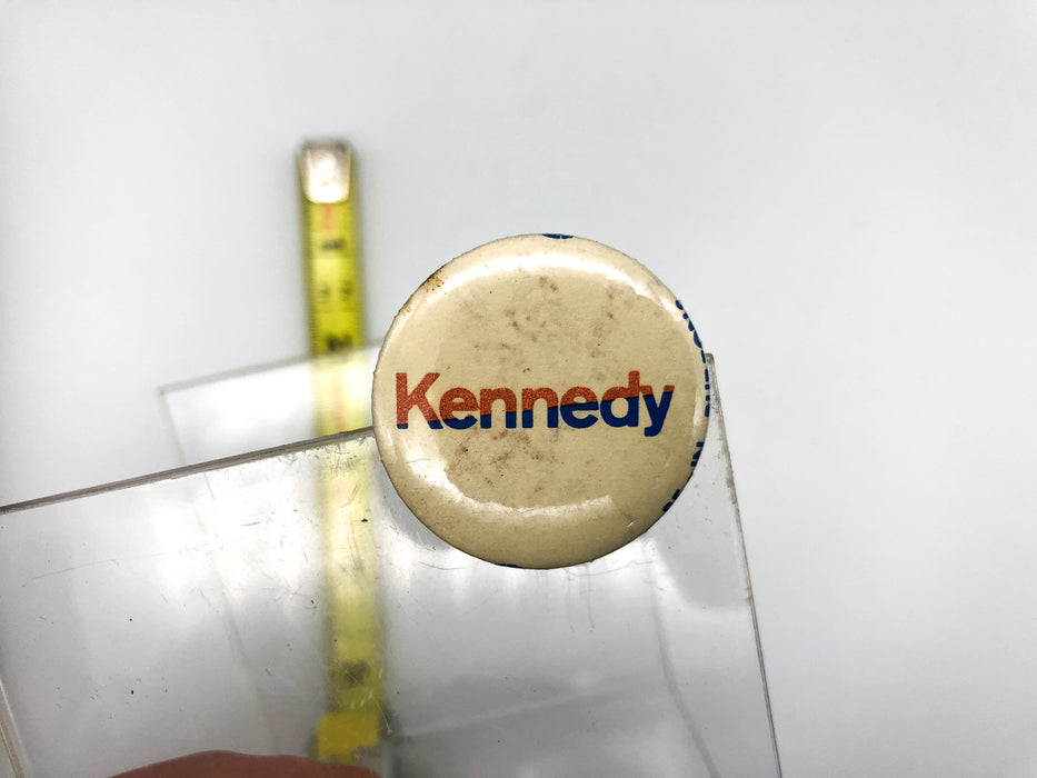 Vintage Kennedy Pinback Button Be-In Buttons Houston Texas White Blue Red 2