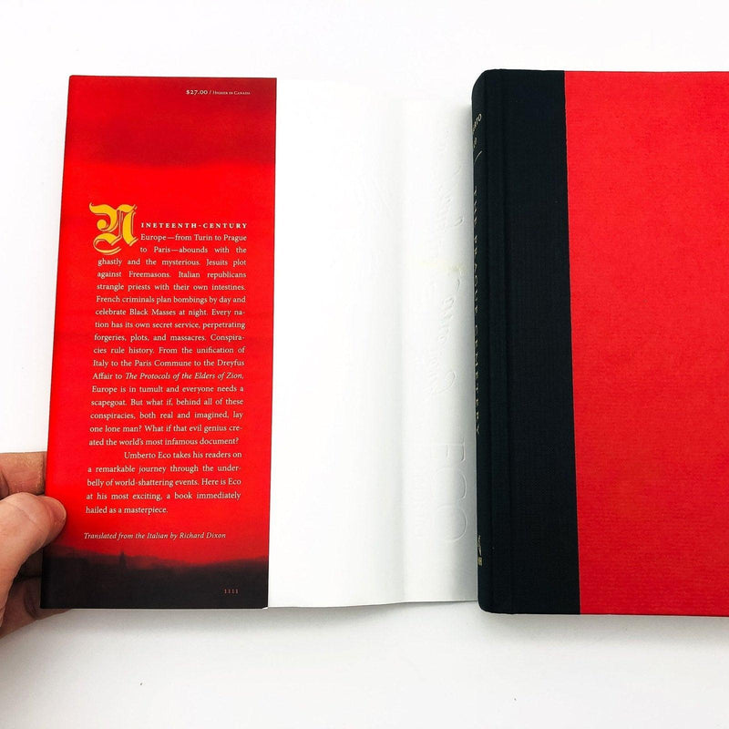 The Prague Cemetery Hardcover Umberto Eco 2011 1st American Edition Conspiracy 6