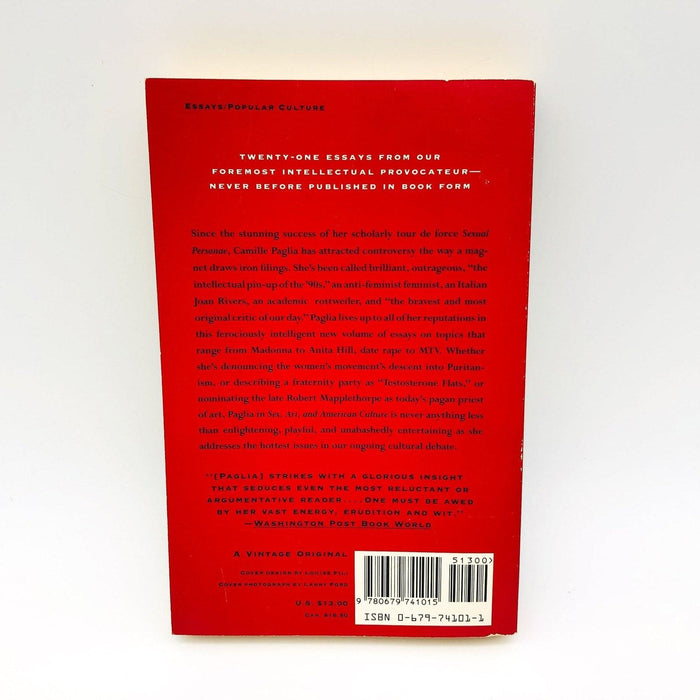 Sex Art and American Culture Paperback Camille Paglia 1992 Popular Culture 2
