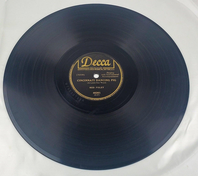 Red Foley Cincinnati Dancing Pig 78 RPM Single Record Decca 1950 3