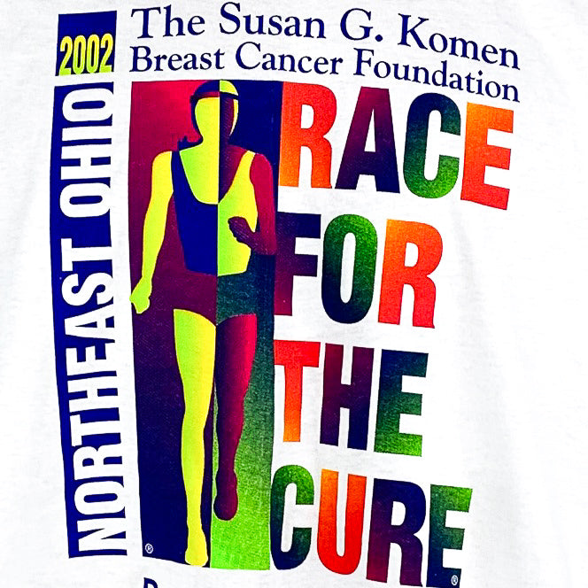 Susan G Komen Race for the Cure Northeast Ohio 2002 TShirt - XL