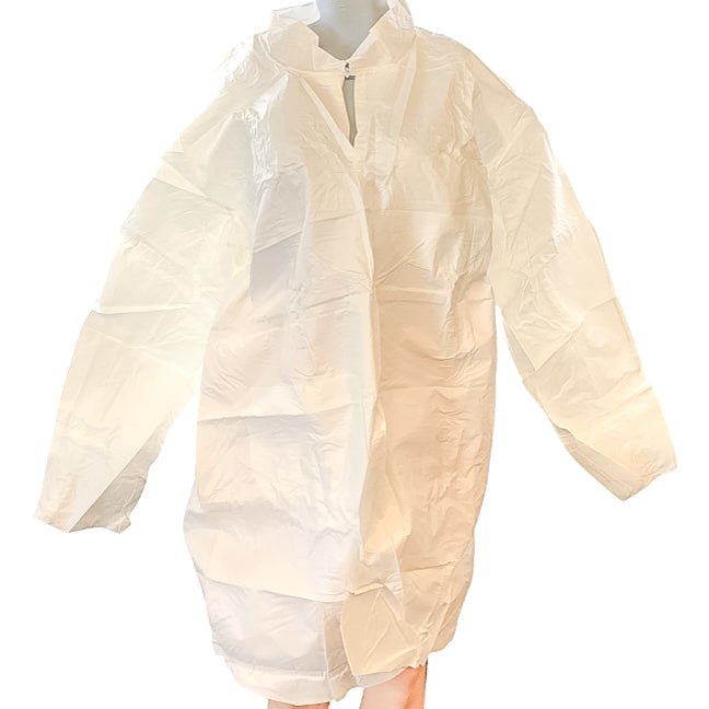 Lab Coat Disposable White 2XL Fluid Resistant 30pk Lakeland TG101 Micromax 1
