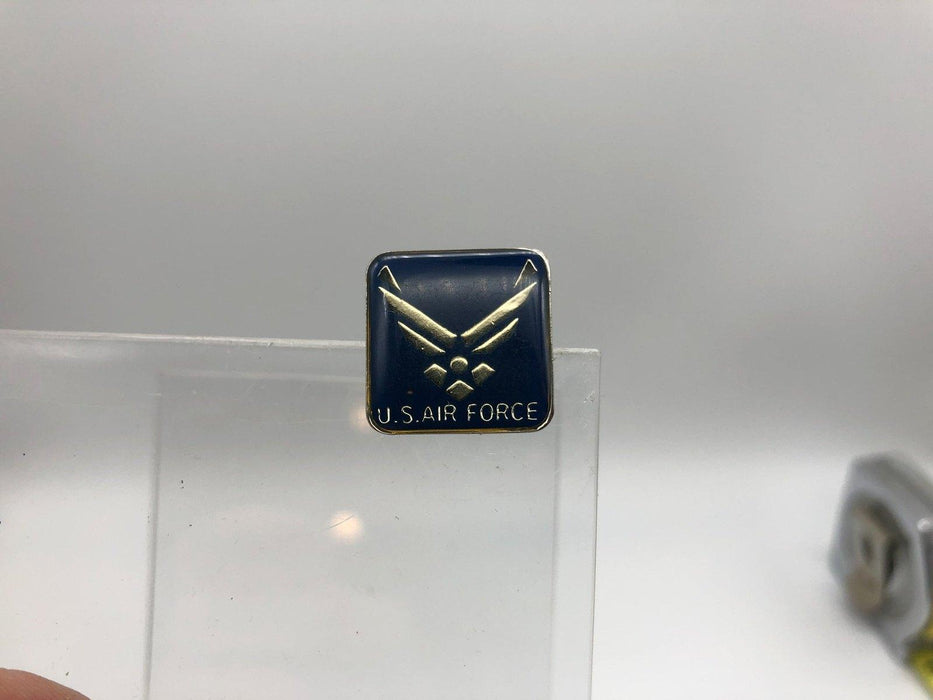 US Air Force Lapel Pin USAF Wings Blue Chrome Logo Insignia Epoxy Enamel 4