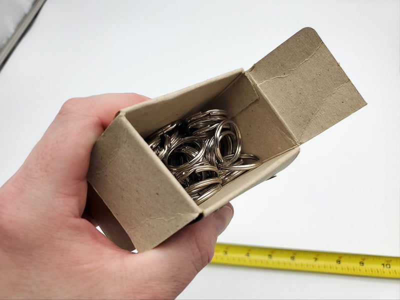 100x Ilco Split Key Ring 1" 25MM 264-00-8 UK Made Vintage NOS