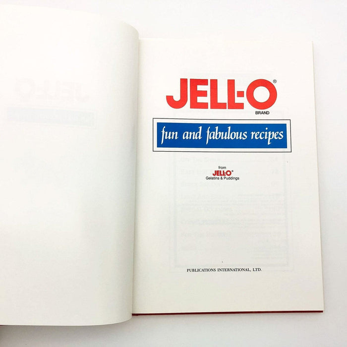 Jello Brand Fun And Fabulous Recipes Hardcover Jell-O Gelatins and Puddings 1988 7