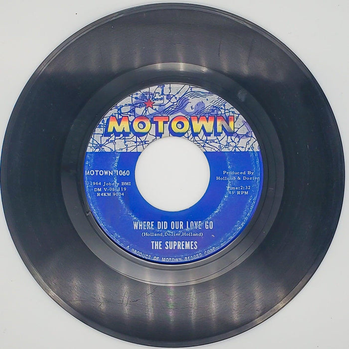 The Supremes Where Did Our Love Go Record 45 RPM Single 1060 Motown 1964 1