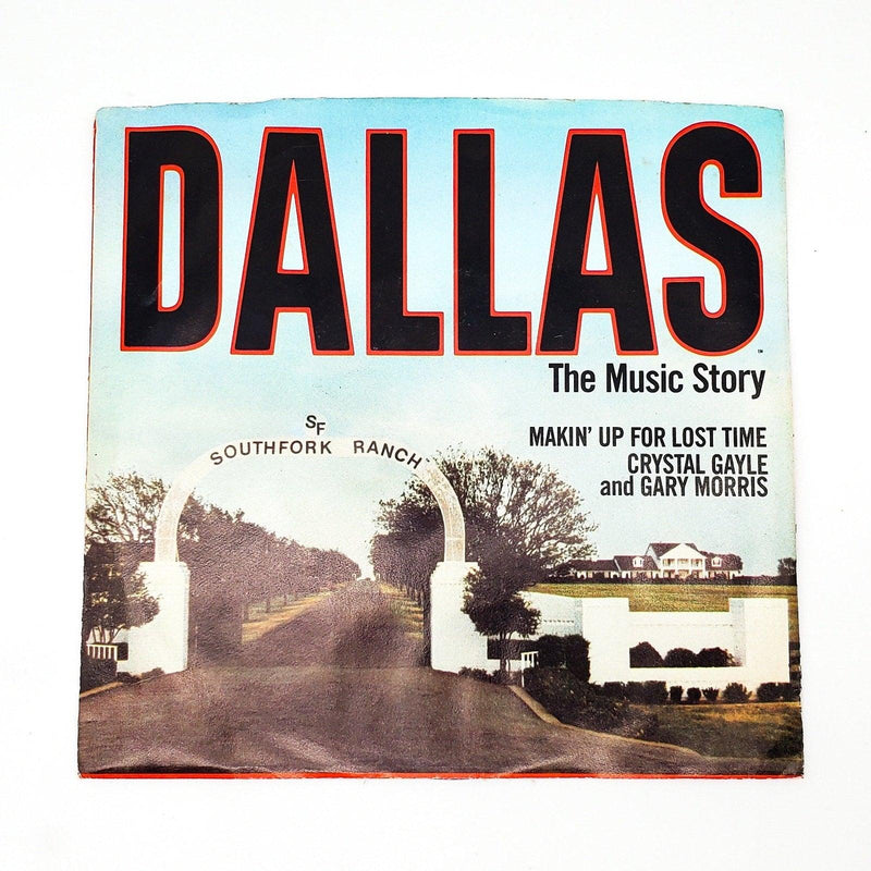 Crystal Gayle Dallas The Music Story 45 RPM Single Record Warner Bros 1985 1