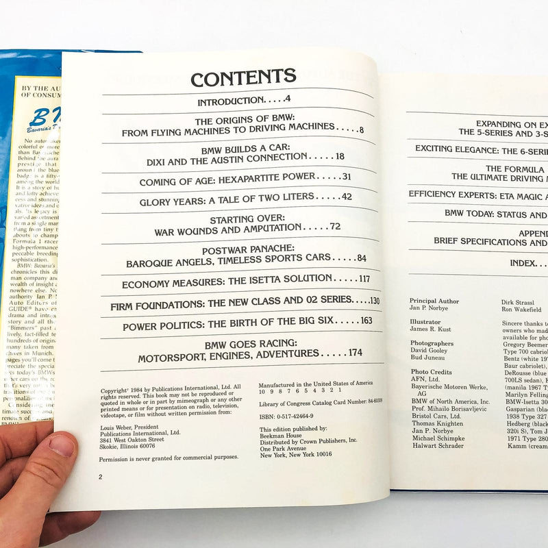 BMW Bavaria's Driving Machines HC Jan P. Norbye 1984 1st Edition Motorsports 7