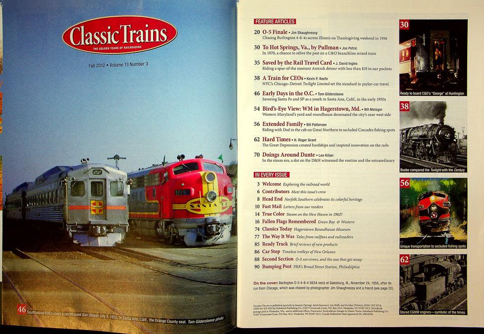 Classic Trains Railroading Magazine Fall 2012 Vol 13 No 3 4-8-4 Finale