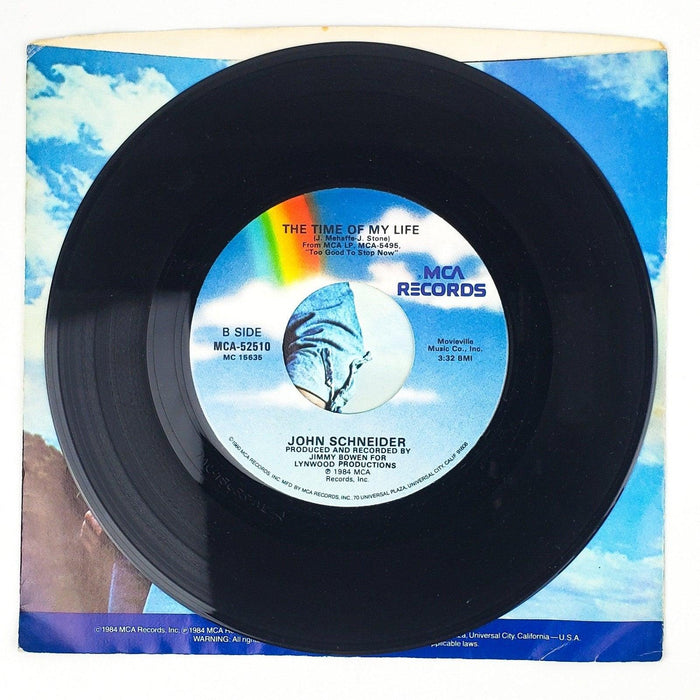 John Schneider Country Girls Record 45 RPM Single MCA-52510 MCA Records 1984 4