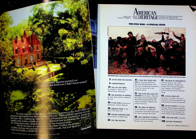 American Heritage Magazine March 1990 Mum Bett Sued for Freedom Chickamauga Rock 3