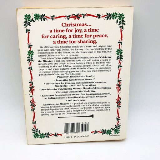 Celebrate The Wonder Family Christmas Paperback Kristine M Tucker 1988 Recipes 2