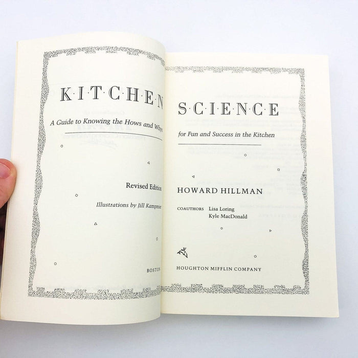 Kitchen Science Paperback Howard Hillman 1989 Cookery Techniques How Tos 6