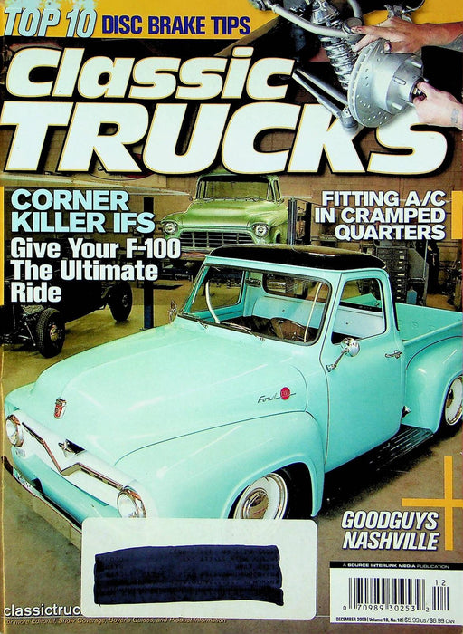 Classic Trucks Magazine December 2009 Vol 18 No 12 Ford F-100 Update A/C Install