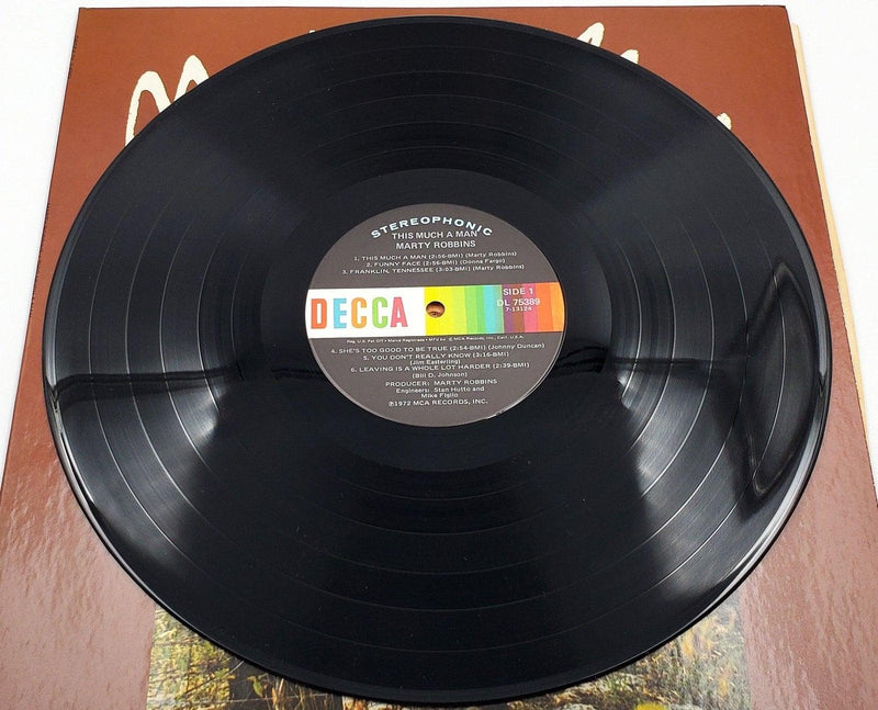 Marty Robbins This Much A Man 33 RPM LP Record Decca 1972 5