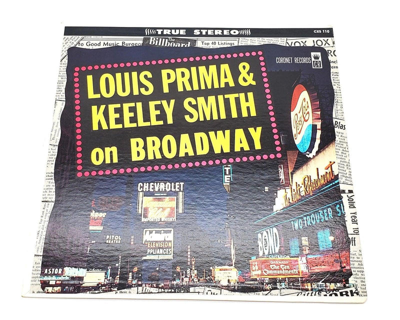 Louis Prima & Keely Smith Louis & Keeley On Broadway 33 LP Record Coronet 1959 1