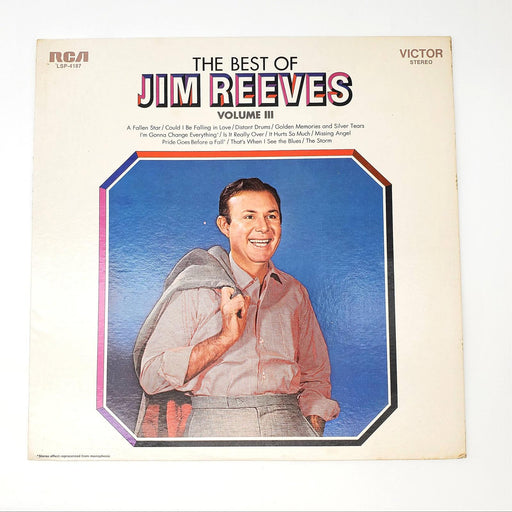The Best Of Jim Reeves Volume III LP Record RCA Victor 1969 LSP-4187 1