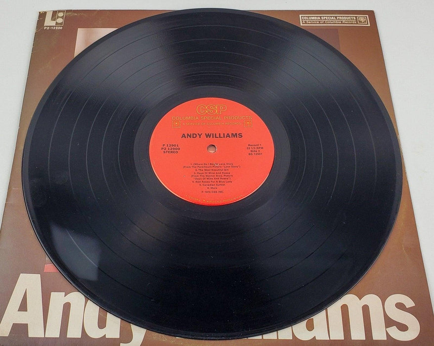 Andy Williams Self Titled 33 RPM Double LP Record Columbia 1975 8