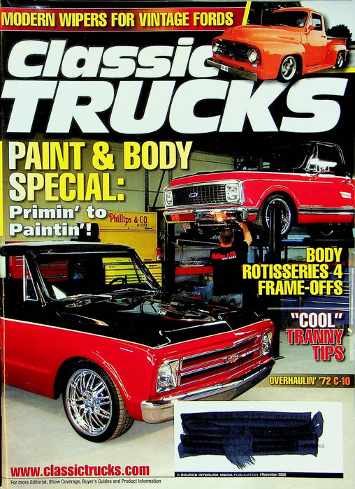 Classic Trucks Magazine November 2008 Vol 17 No 11 Paint Body Tips Prime Spray