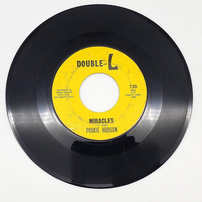 Pookie Hudson Miracles 45 RPM Single Record Double-L Records 1963 720 1