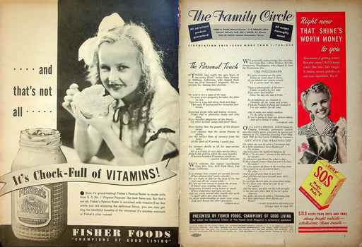 The Family Circle Magazine January 9 1942 John Payne, Barbara Stanwyck 2