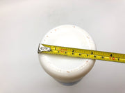 Vintage Carlton Milk Glass Bottle White 10" Water Beach Scene Stamped Twelve 9