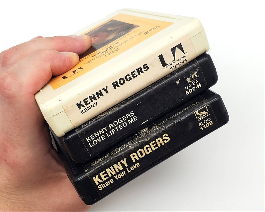 Kenny Rogers Love Lifted Me, Kenny & Share Your Love 8-Track Tape Albums