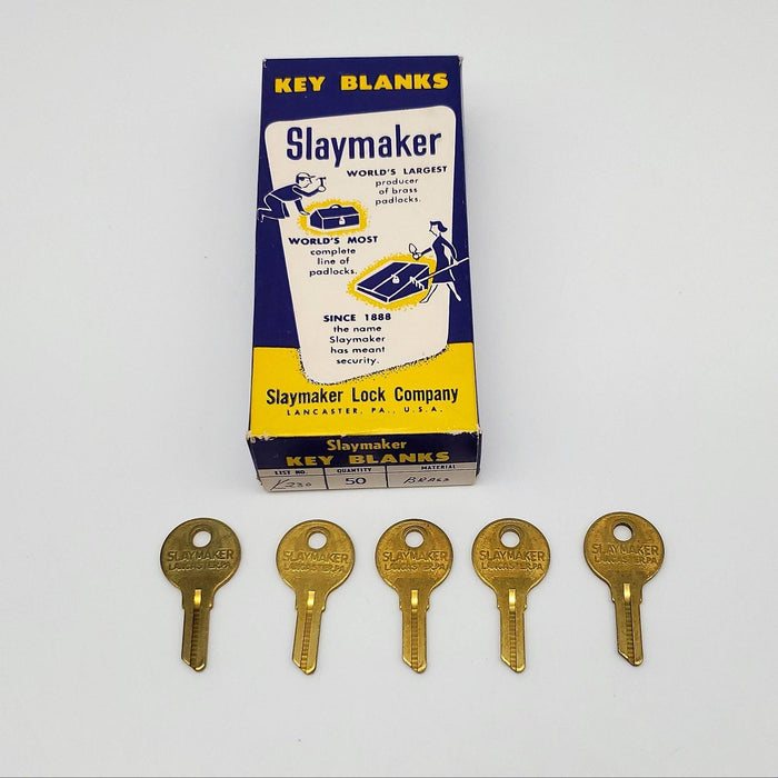 50x Slaymaker K230 Key Blanks for Padlocks Lancaster PA Vintage Original Box NOS