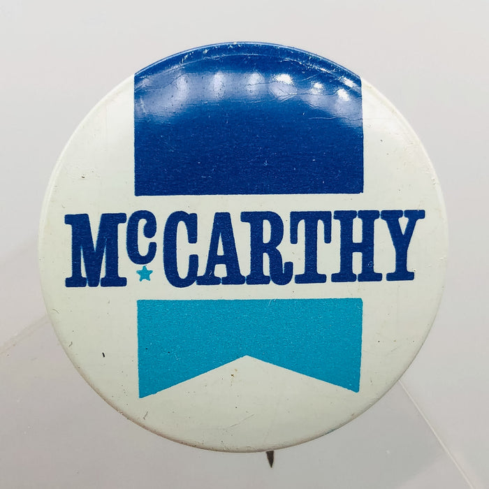 McCarthy Button Pin 1.31" Vintage Political Campaign US Senator Eugene E. Horn 1