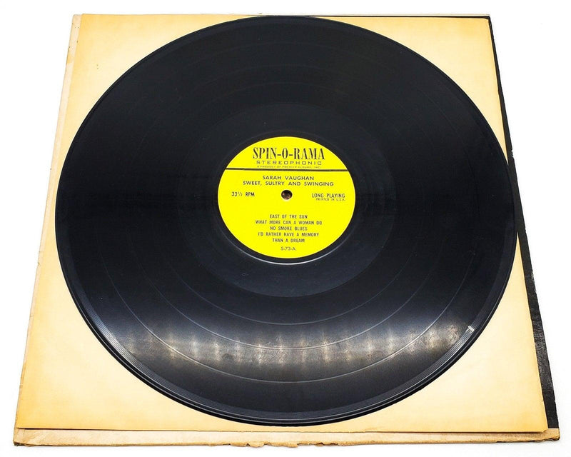 Sarah Vaughan Sweet, Sultry And Swinging 33 RPM LP Record Spin-O-Rama S-73 7