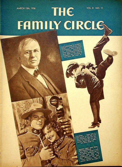 The Family Circle Magazine March 13 1936 Nelson Eddy & Jeanette MacDonald 1