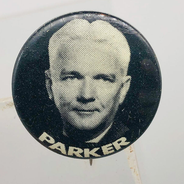 Parker Political Campaign Button Pin .875" Lithographers Union Label Vintage 4