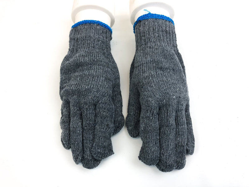 String Knit Work Gloves Extra Small Poly Cotton 12 Pairs 1 Dozen Liner Gray New 3