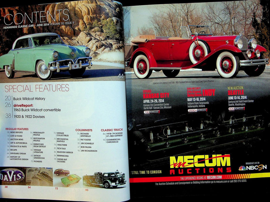 Hemmings Classic Car Magazine June 2014 Vol 10 # 9 Wildcats!