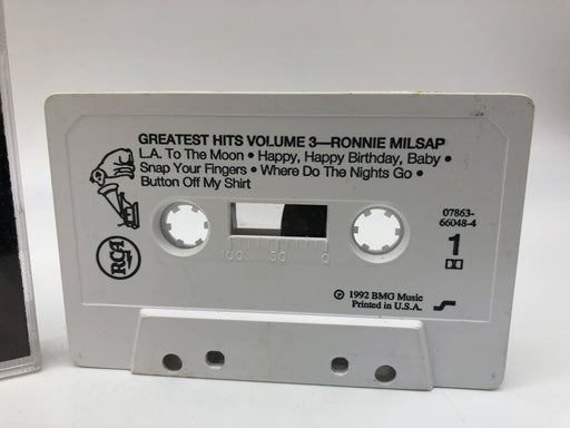 Greatest Hits Vol. 3 Ronnie Milsap Cassette Album BMG 1992 Compilation 2