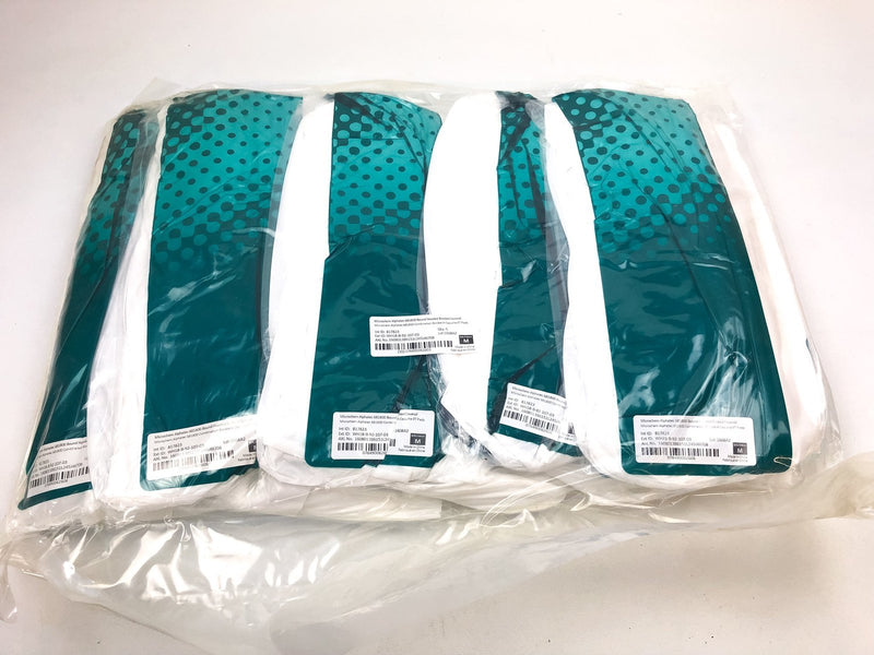 5pk White Disposable Coveralls Medium Hood Boots Bunny Suit Hazardous Materials 2