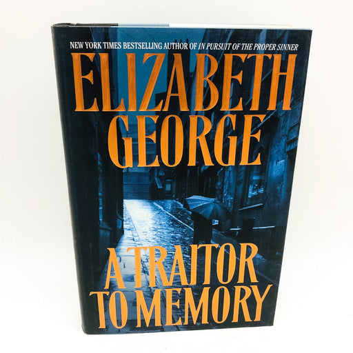 A Traitor To Memory HC Elizabeth George 2001 Hit And Run Murder 1st Edition 1