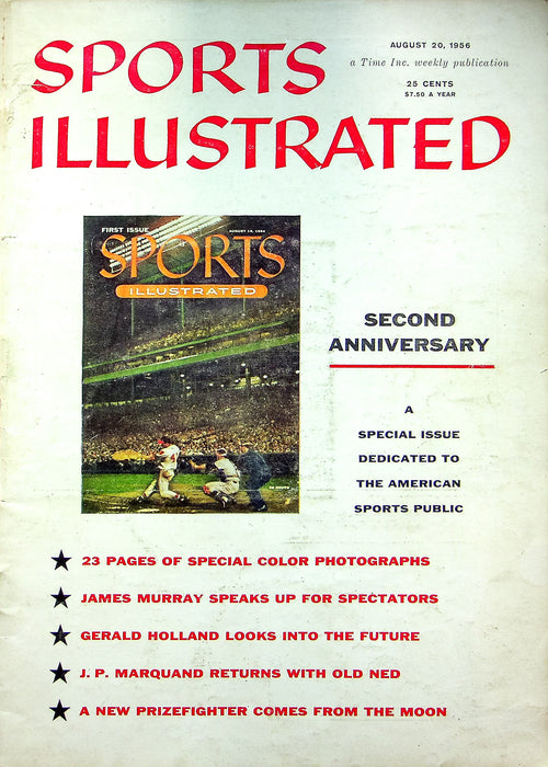 Sports Illustrated Magazine August 20 1956 2nd Anniversary Minneapolis Stadium