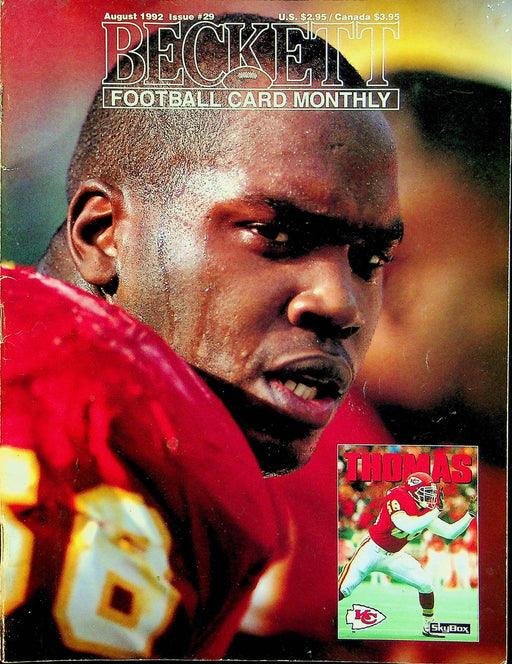 Beckett Football Magazine August 1992 # 29 Derrick Thomas Dan McGwire Rookie 1