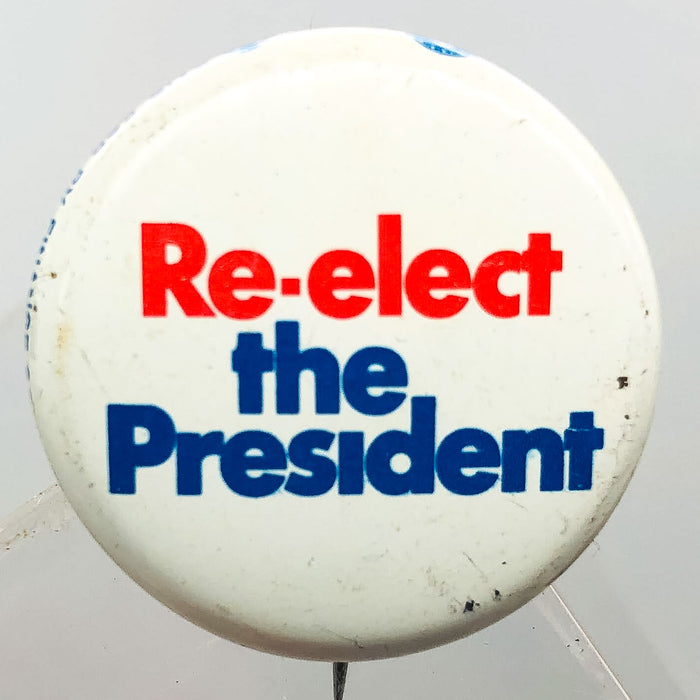 Re-Elect The President Button Pin 1" Committee For Richard Nixon Campaign 3