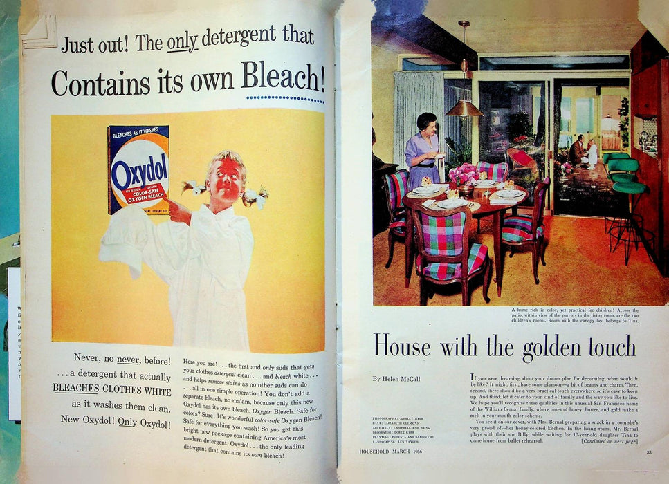 Household Magazine March 1956 Pies Recipes Nooks Crannies Organization Ideas 4
