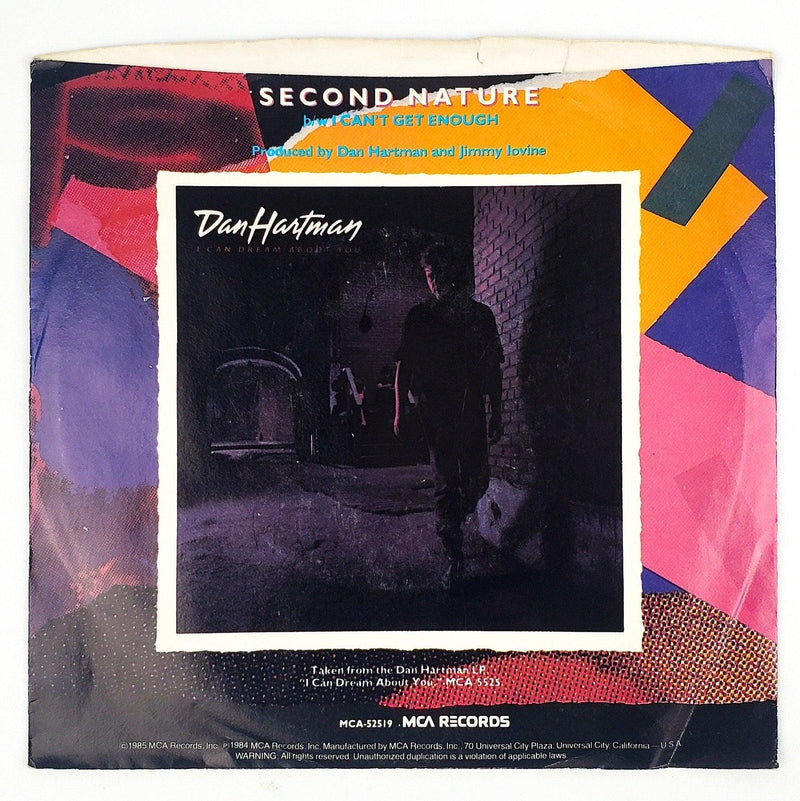 Dan Hartman Second Nature Record 45 RPM Single MCA 52519 MCA Records 1984 2